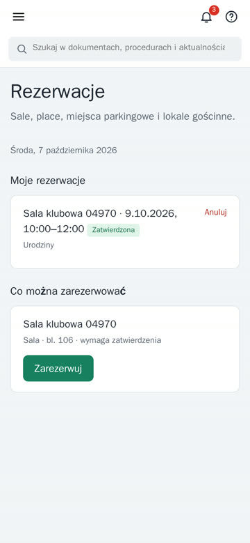 Rezerwacje na telefonie