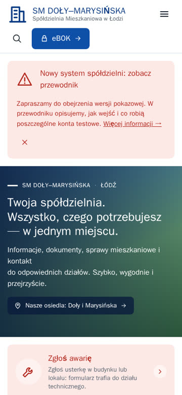 Strona główna na telefonie